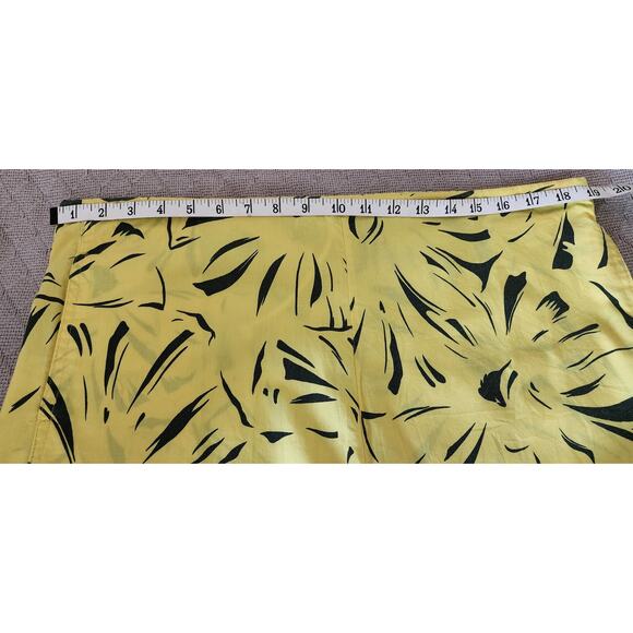 C'EST JOLI by Laura VintageYellow Animal Print drawstring Shorts Women's Med - Picture 3 of 9